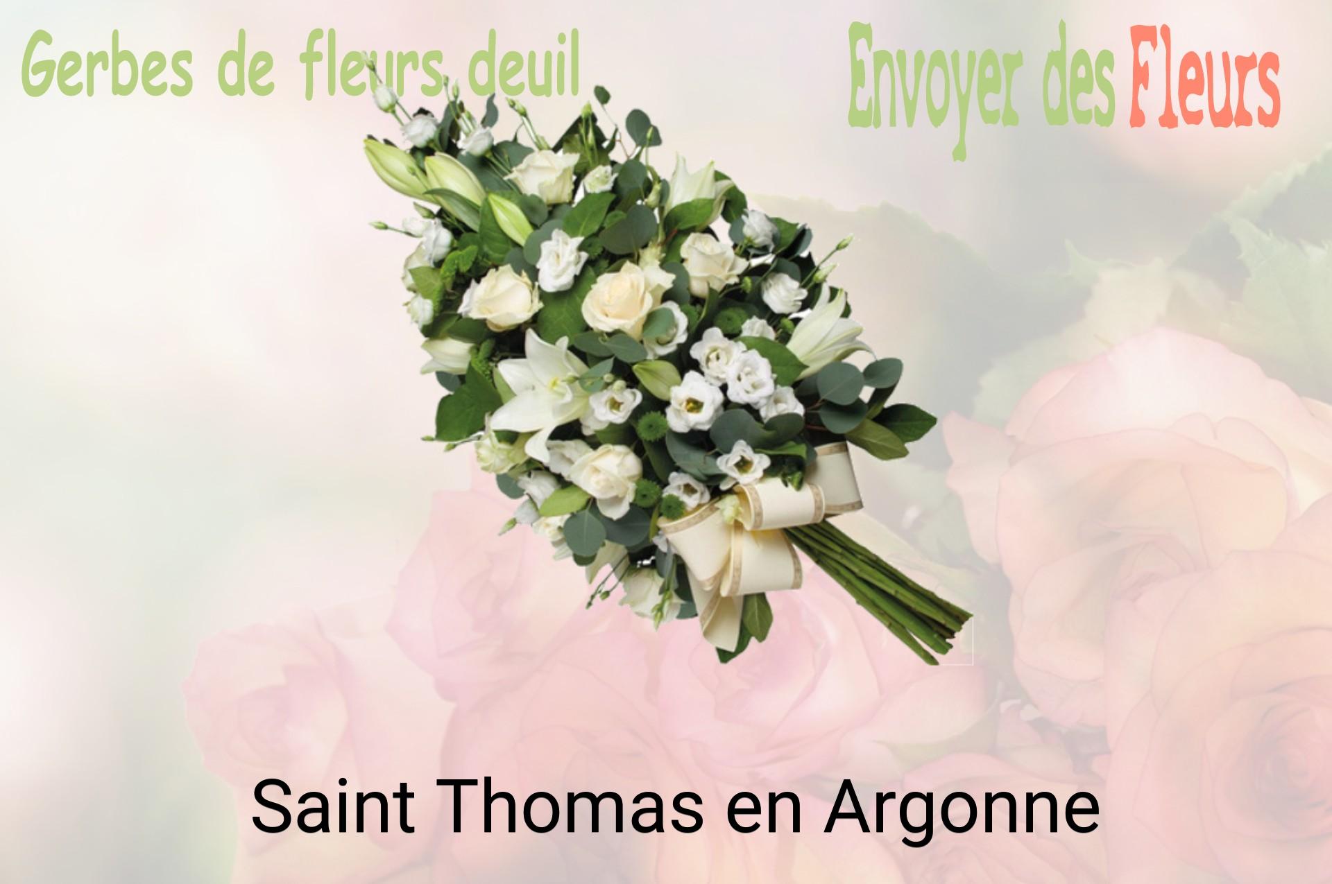 Gerbe de fleurs de deuil livrée à Saint-Thomas-en-Argonne